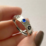 Flower Diamond Ring Anime Jewelry Cartoon Castle Ring Simple Adjustable Opening