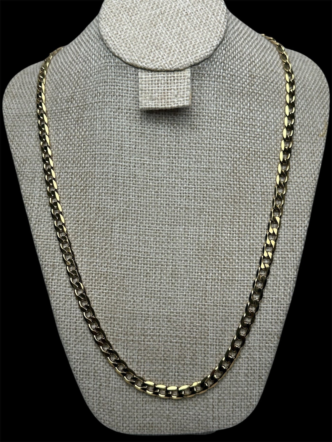 Set Dorado Cubano 6 mm Acero Inoxidable All In Men Joyeria