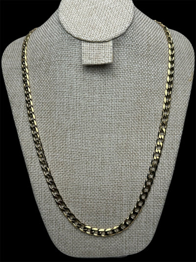 Set Dorado Cubano 6 mm Acero Inoxidable All In Men Joyeria