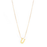26 letter pendant necklace collarbone chain