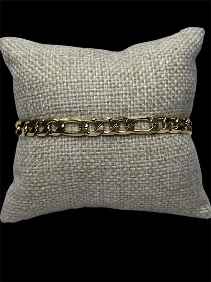 Set Dorado Tipo Crtr Plano 6 mm All In Men Joyeria