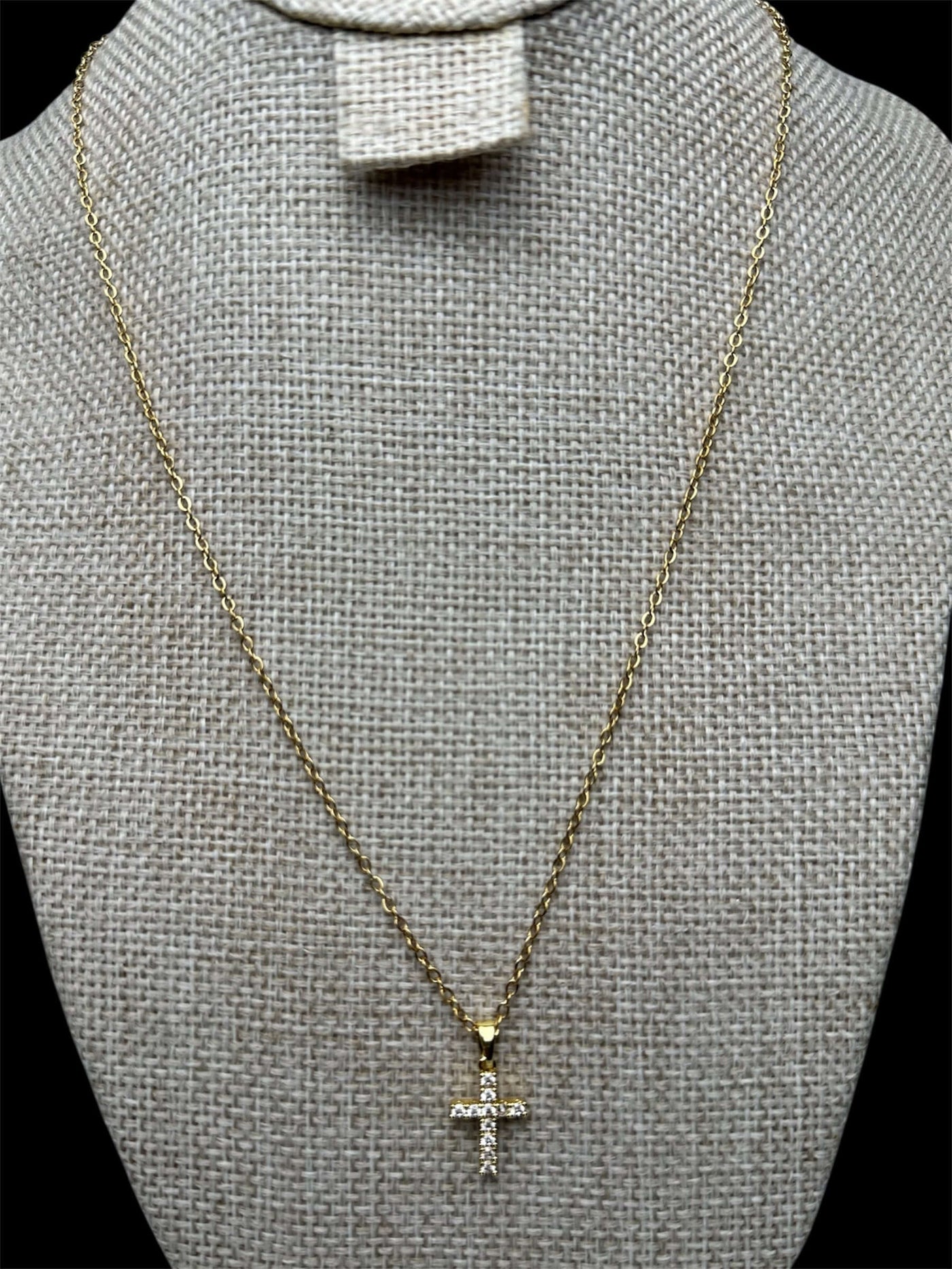 Cadena Dije Cruz Zirconias 1.5 cm All In Men Joyeria