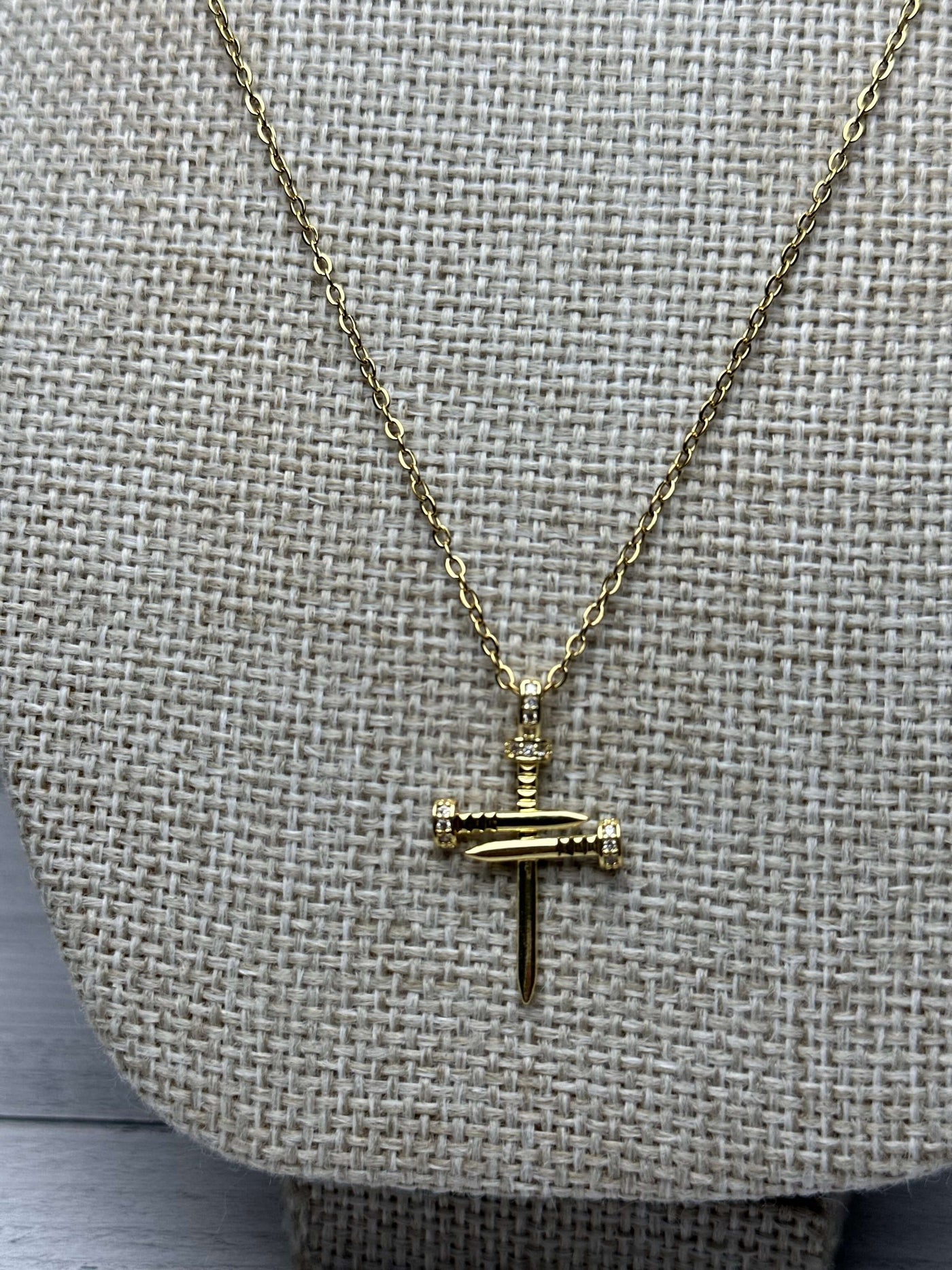 Cadena Dije Cruz Zirconias 3 cm All In Men Joyeria