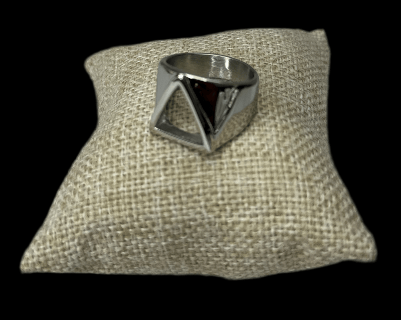 Anillo Triangulo Plata All In Men Joyeria