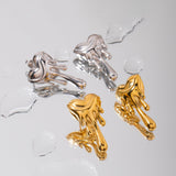 18k Gold Love Melting Earrings Jewelry Earrings Earrings Earpins