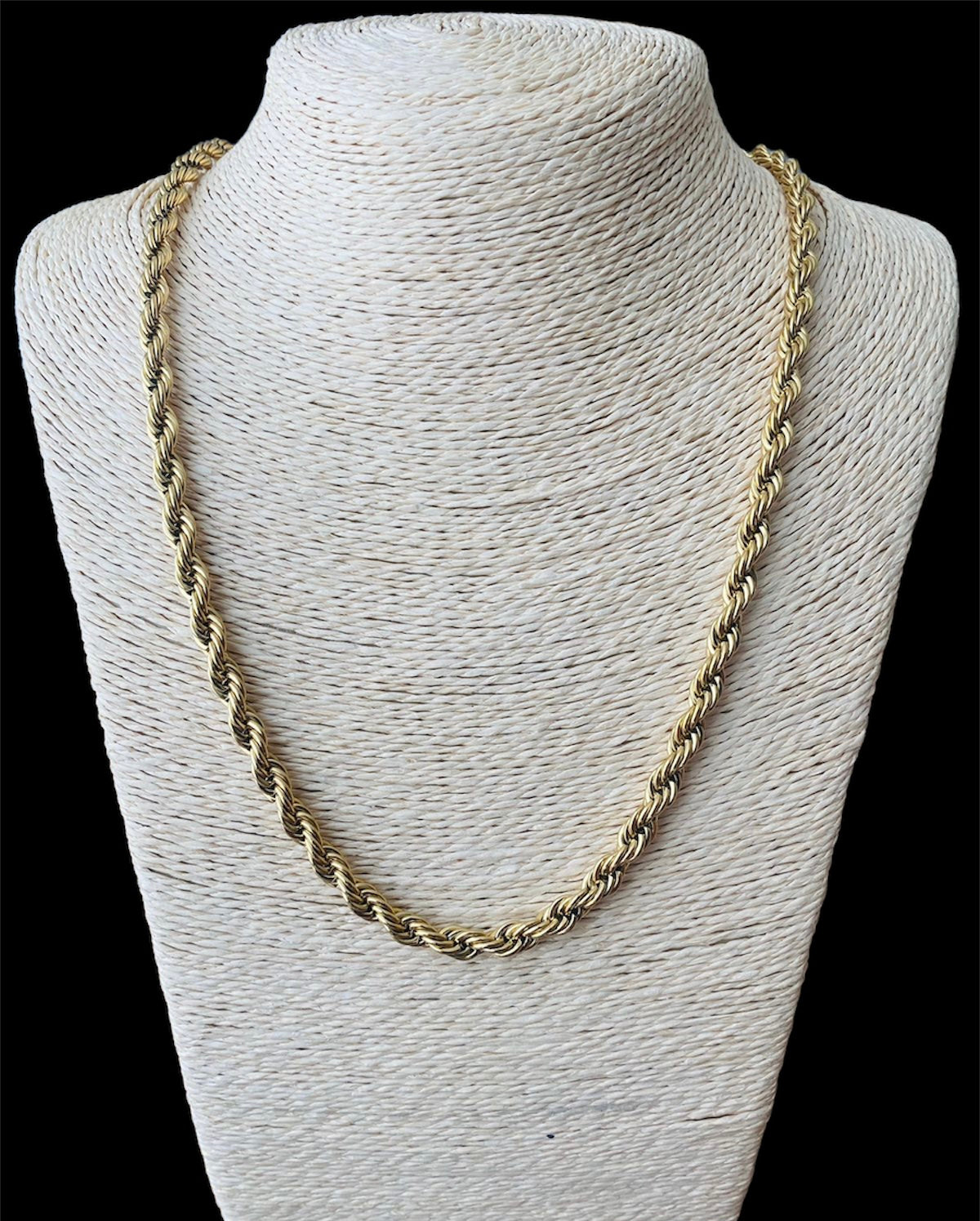 Cadena Torzal Dorada Acero Inoxidable All In Men Joyeria