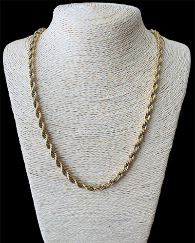 Cadena Torzal Dorada Acero Inoxidable All In Men Joyeria