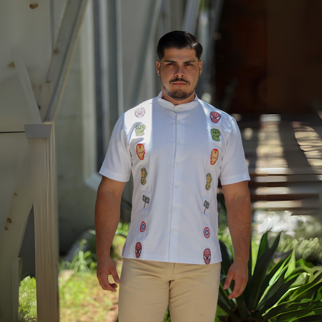 Camisa Guayabera Heroes LeMaan Tienda de Moda Artesanal