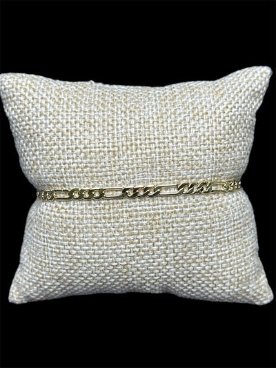 Pulsera Crtr Plana Oro Laminado 4 mm All In Men Joyeria