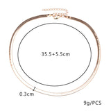 Simple Luxury Snake Choker Necklace Women Fashion Jewelry  Gold Silver Chocker Flat Necklaces cadenas mujer