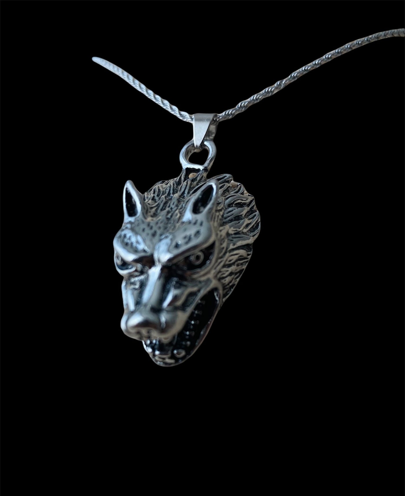 Dije Lobo Plata 2 All In Men Joyeria