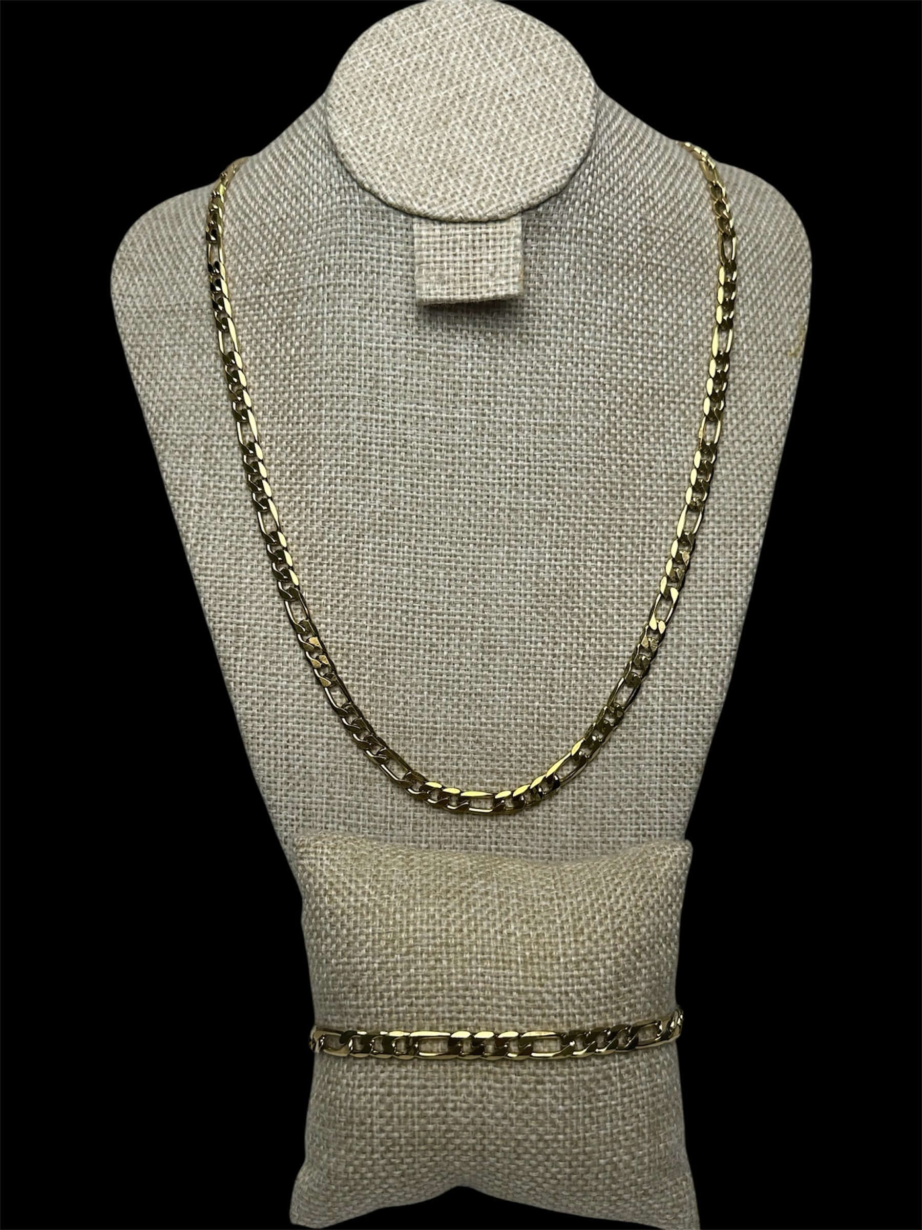 Set Dorado Tipo Crtr Plano 5 mm All In Men Joyeria