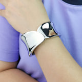 Women Statement Alloy Cuff Opening Rough Bangles Fashion Jewelry Party Wedding
