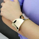 Women Statement Alloy Cuff Opening Rough Bangles Fashion Jewelry Party Wedding