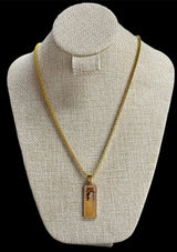 Cadena Dorada con Dije Billete 100 Dls All In Men Joyeria