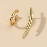 Women's gold diamond studded ear bone clip without ear holes, fashionable and integrated geometric ear clip, leaf shaped ear clip