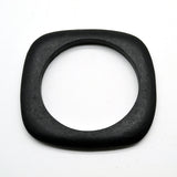Thick Square Round Wood Bangles Fashion Women Vintage Designer Bracelet Jewelry Gift