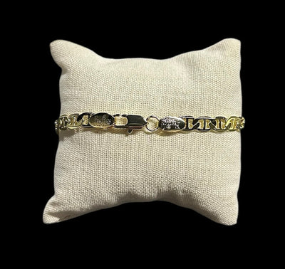 Pulsera Figuras Oro Laminado 5 mm All In Men Joyeria