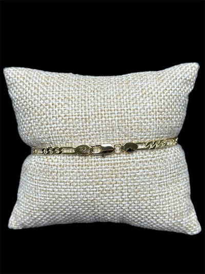 Pulsera Crtr Plana Oro Laminado 4 mm All In Men Joyeria