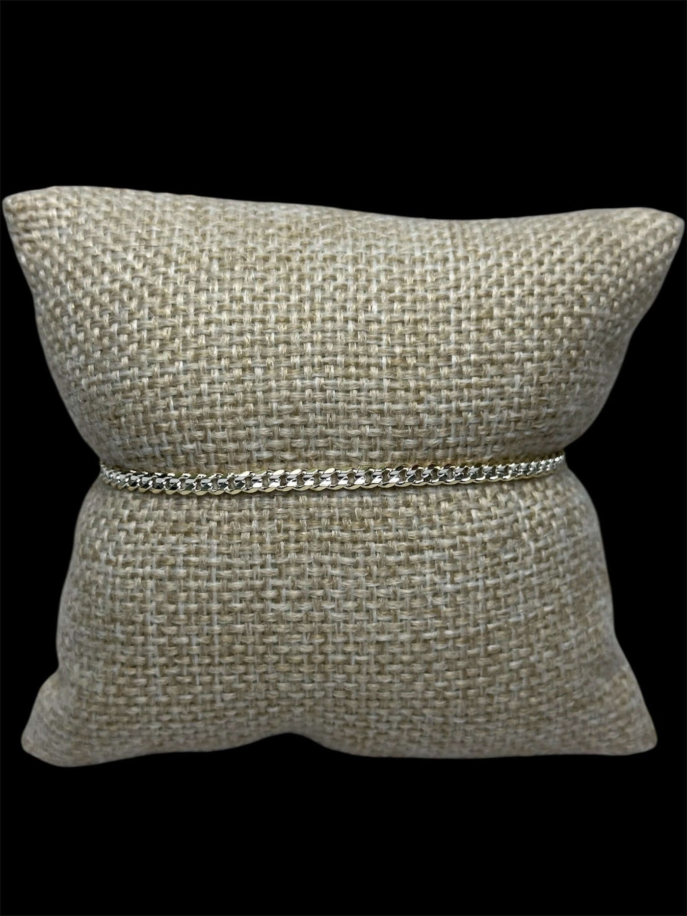 Pulsera Cubana Combinada 2 mm Oro Laminado 18 K All In Men Joyeria