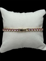 Pulsera De Tenis Rosa 3 mm 