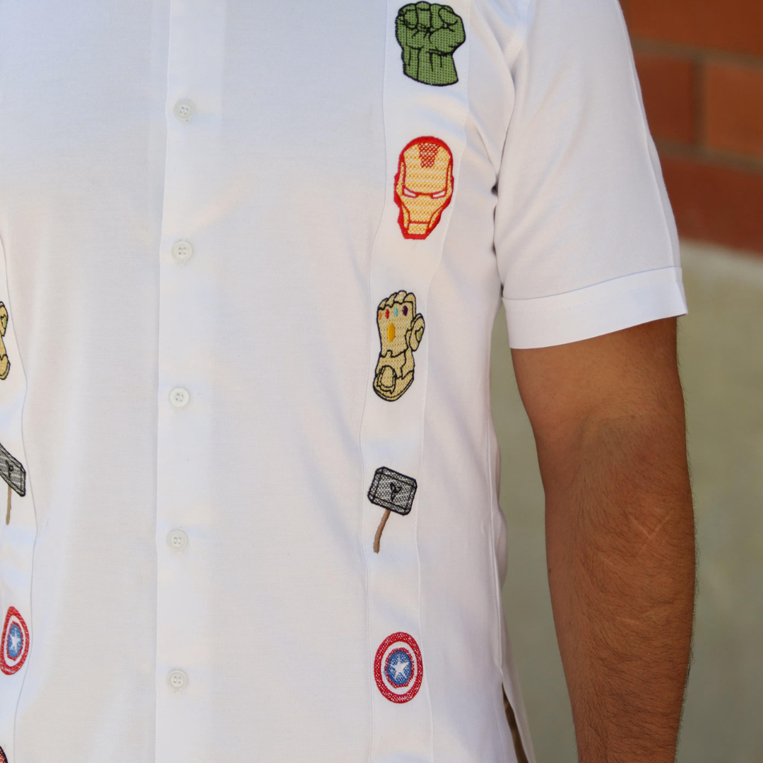 Camisa Guayabera Heroes LeMaan Tienda de Moda Artesanal