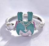 Ins New Style Ring Hatsune Miku Anime Mobius Single Loop Finger Ring 925 Silver Jewelry