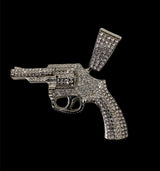 Dije Pistola Zirconias All In Men Joyeria