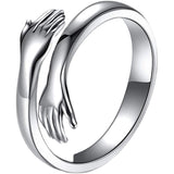 Sterling Silver Ring Adjustable Couple Ring