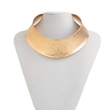 Personalized ethnic tribal customs ripple necklace metal hemp face ring African collar female
