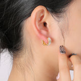Xiaoxiangfeng Drip Oil Ear Buckle, Light Luxury, High Grade Earrings