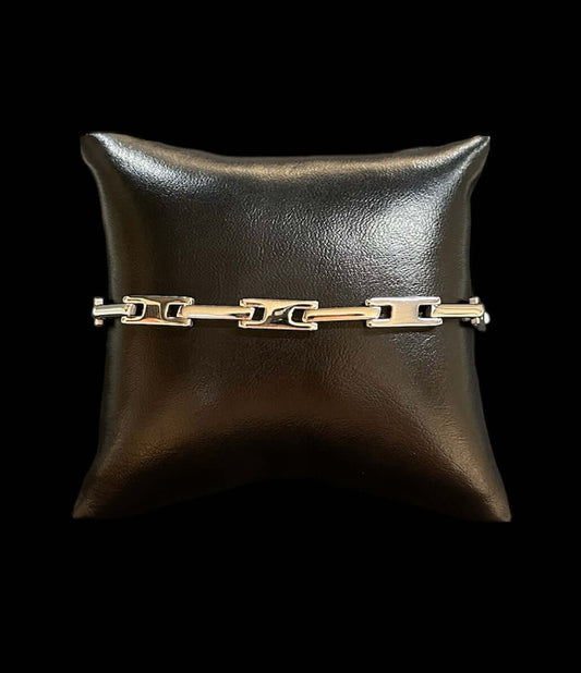 Pulsera Plata Barra Delgada All In Men Joyeria