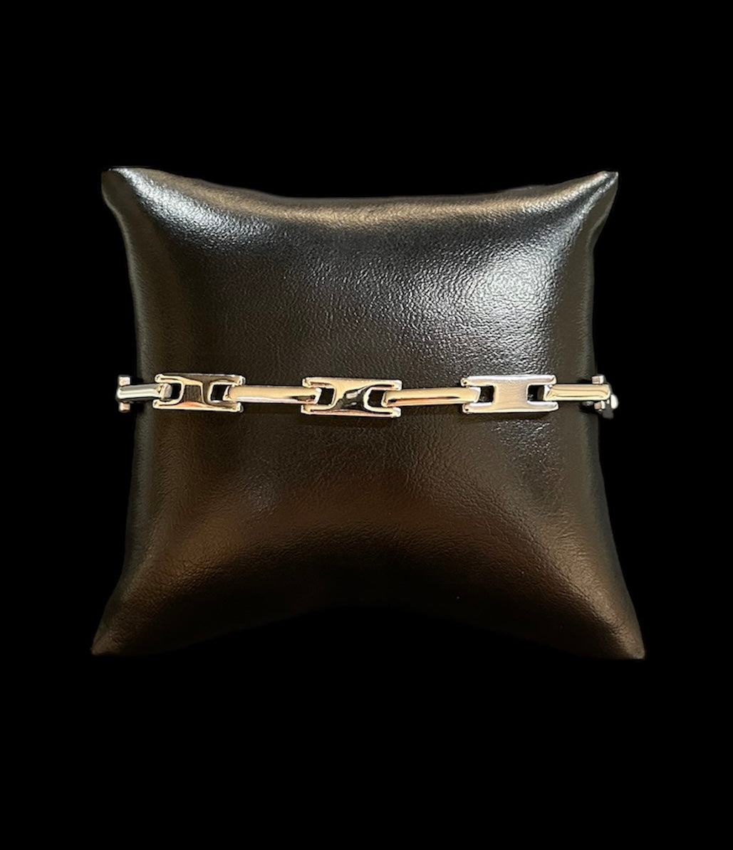 Pulsera Plata Barra Delgada All In Men Joyeria