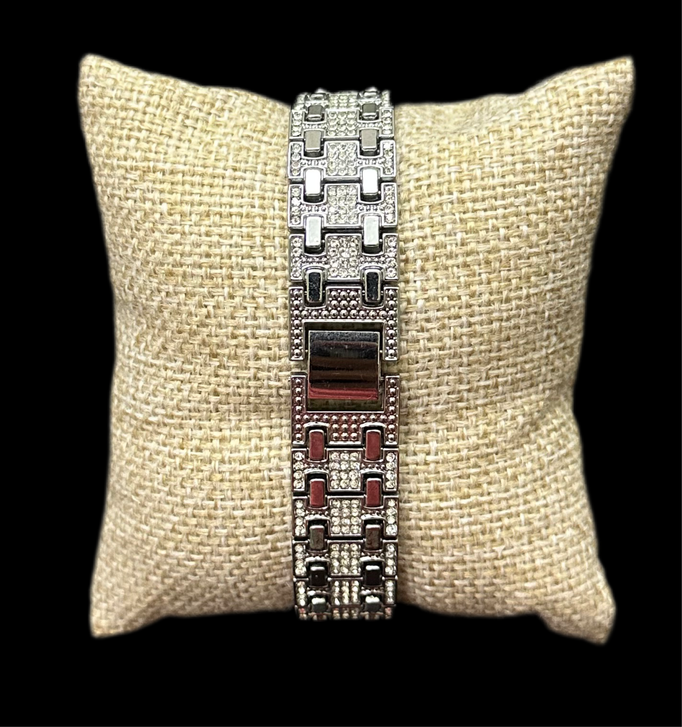 Reloj Zirconias Hexagonal Plata All In Men Joyeria