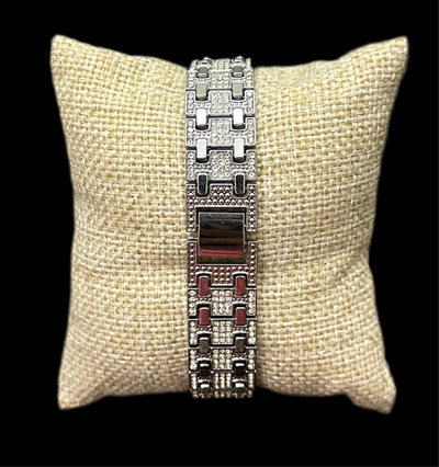 Reloj Zirconias Hexagonal Plata All In Men Joyeria