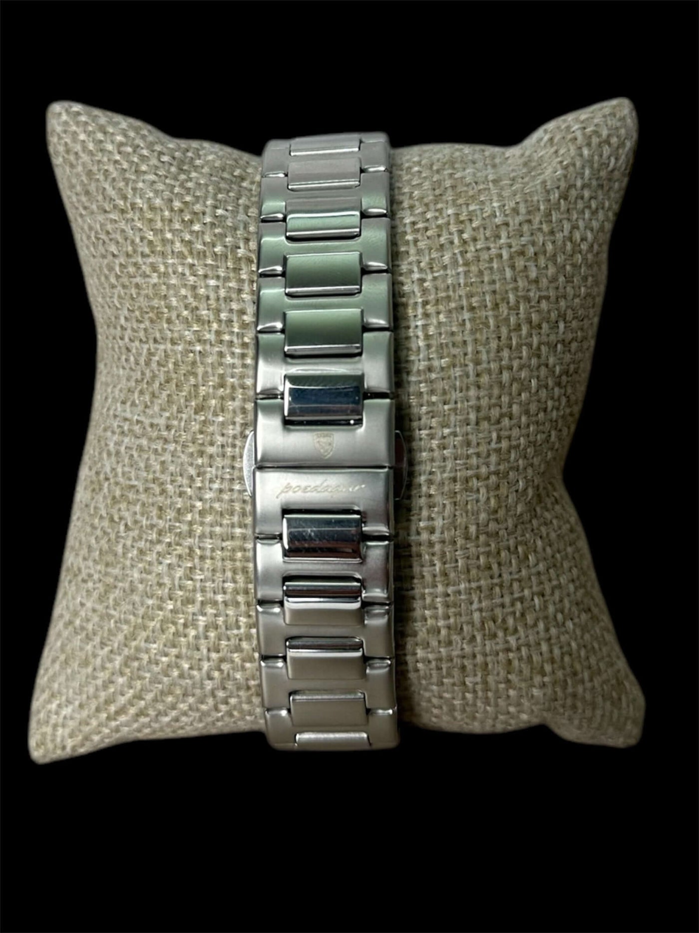 Reloj Plata Fondo Negro All In Men Joyeria