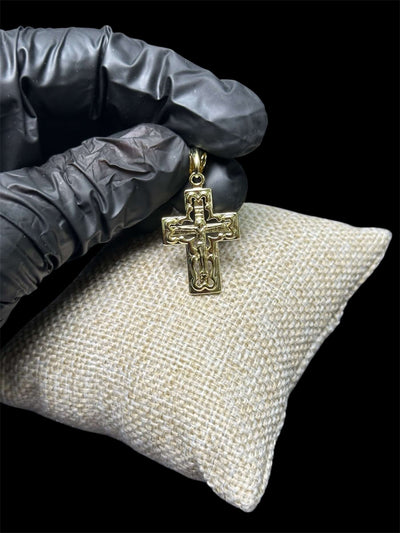 Dije Cruz 3 cm Oro Laminado 18 K All In Men Joyeria