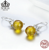 Ai Fule New S925 Sterling Silver Women's Earrings Simple Pineapple Earrings Inlaid Zircon Earrings SCE265