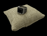 Anillo Piedra Negra Acero All In Men Joyeria
