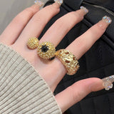 Unique ring, light luxury and high-end gold ring