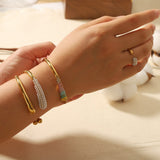 Colorful zirconium full diamond high-end fashion stainless steel casting bracelet bracelet bracelet accessories