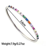 Large colored zircon bracelet