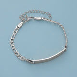 Unique Fashionable Kids' Gift  Style Stainless Steel Engravable Children's Bracelet