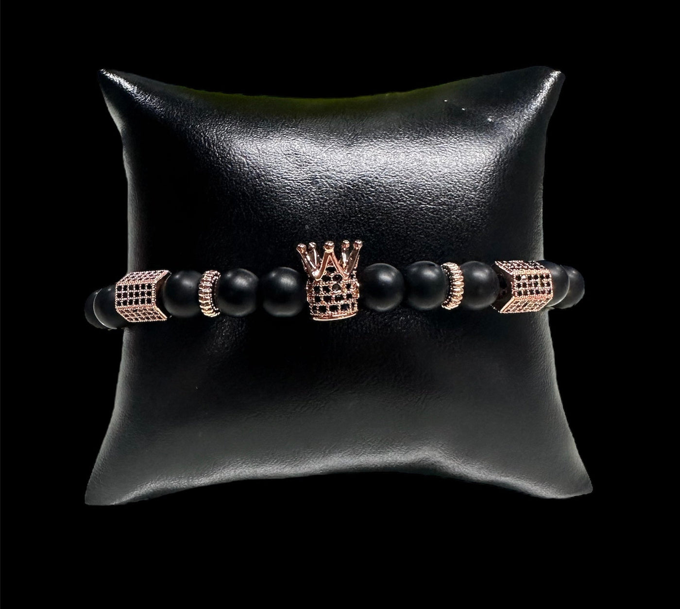 Pulsera Perlas Corona Rosa All In Men Joyeria