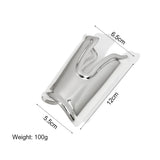 Punk Metal Smooth Wide Long Open Bracelet Exaggerated Gap Geometric Large Cuff Bangle Jewelry for Women Men