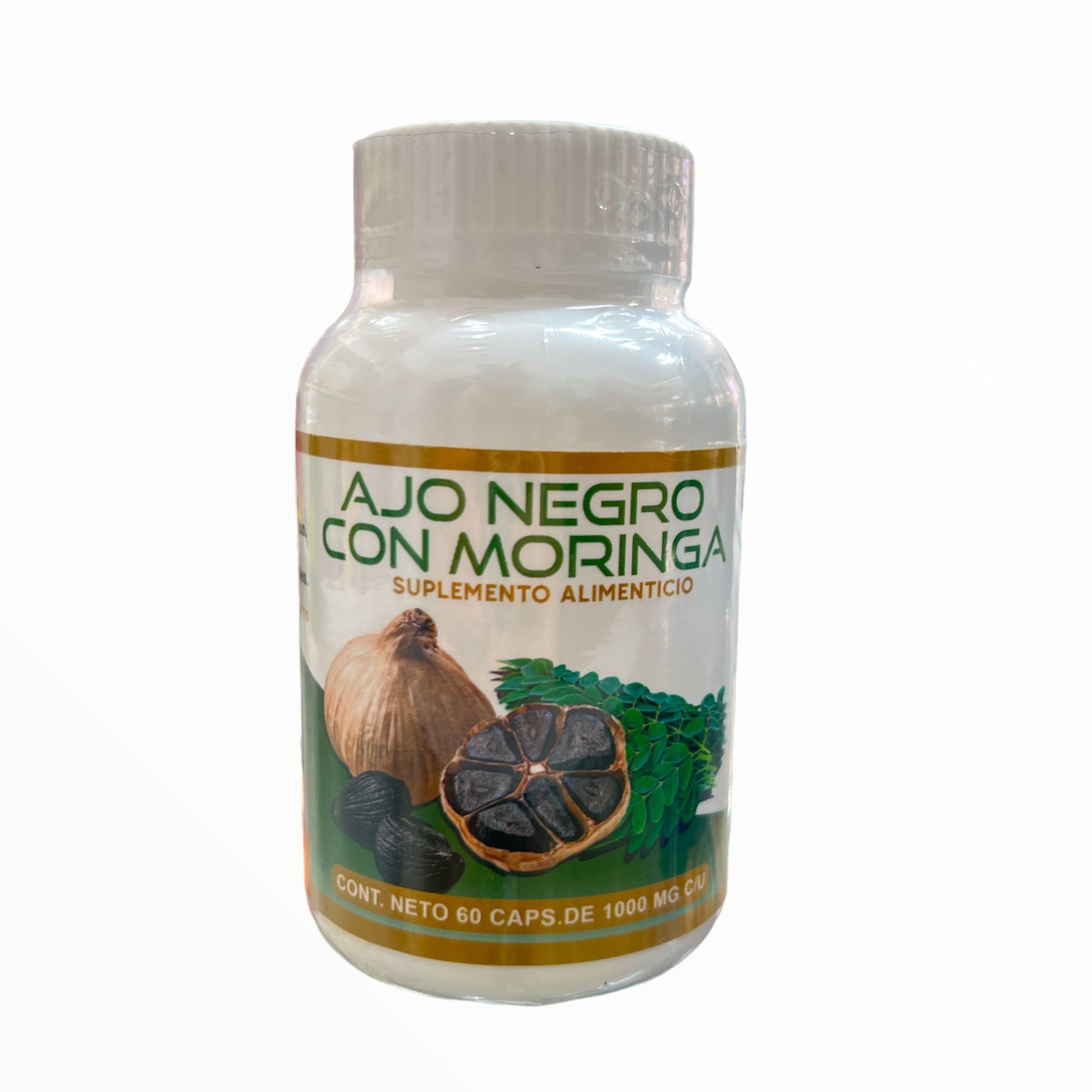 CAP AJO NEGRO CON MORINGA C/60 NATUZEM NatuZem