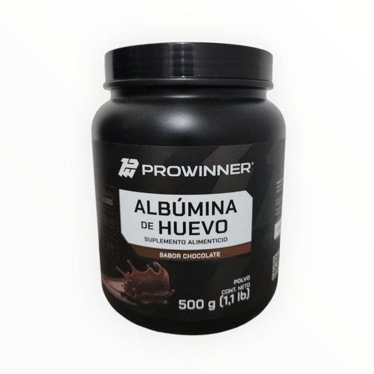 ALBUMINA DE HUEVO 500 GRS CHOCOLATE PROWINNER NatuZem