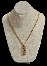 Cadena Dorada con Dije Billete 100 Dls All In Men Joyeria