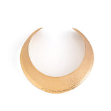 Personalized ethnic tribal customs ripple necklace metal hemp face ring African collar female