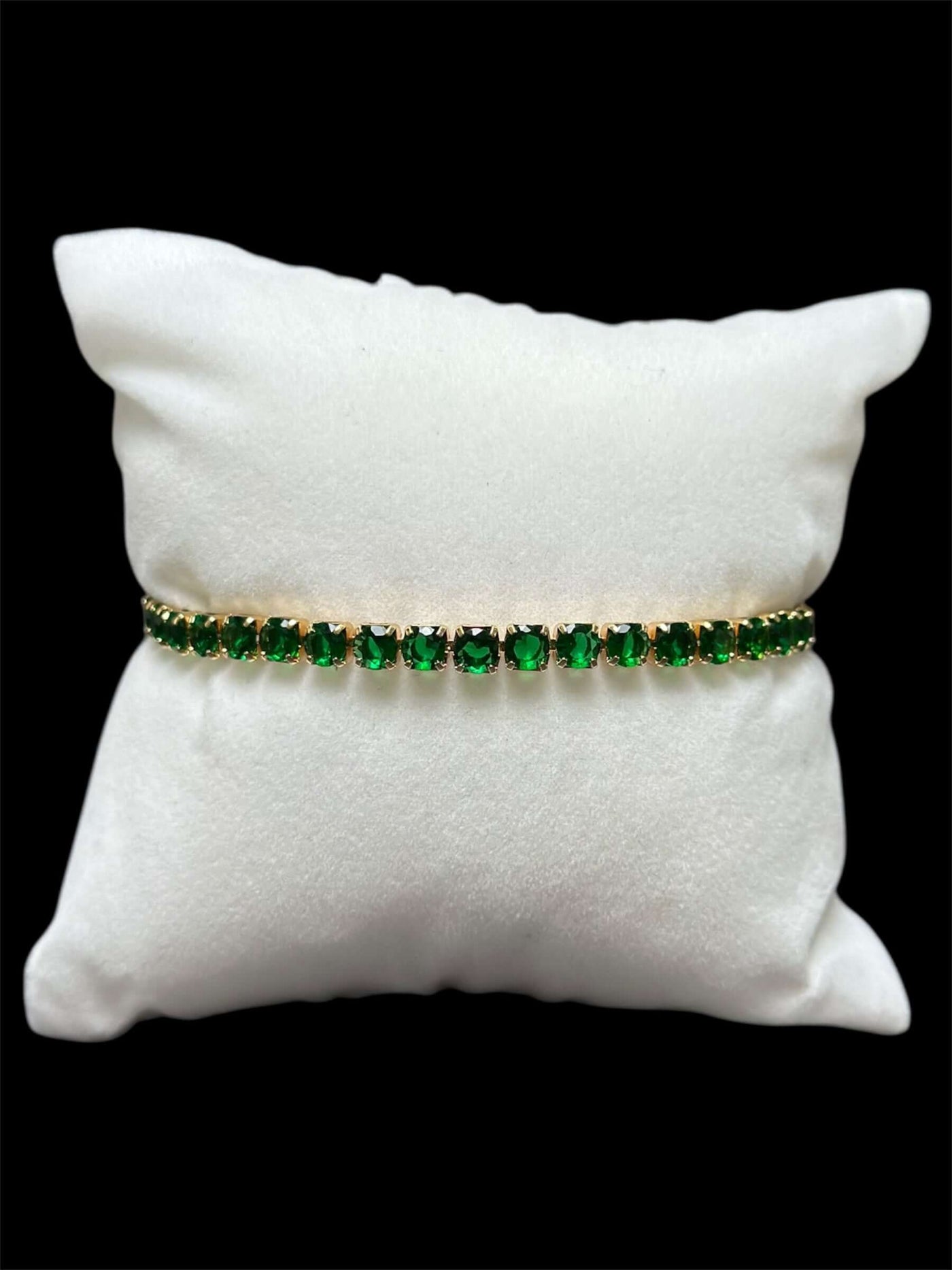 Pulsera Tenis 3 mm Verde Rosa All In Men Joyeria